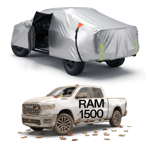 for Car Cover, 100% Waterproof All-Weather，NO.1 UV Sun & Heat Protection, Paint-Safe Lining, Driver-Side & Charging Port Zippers, Windproof