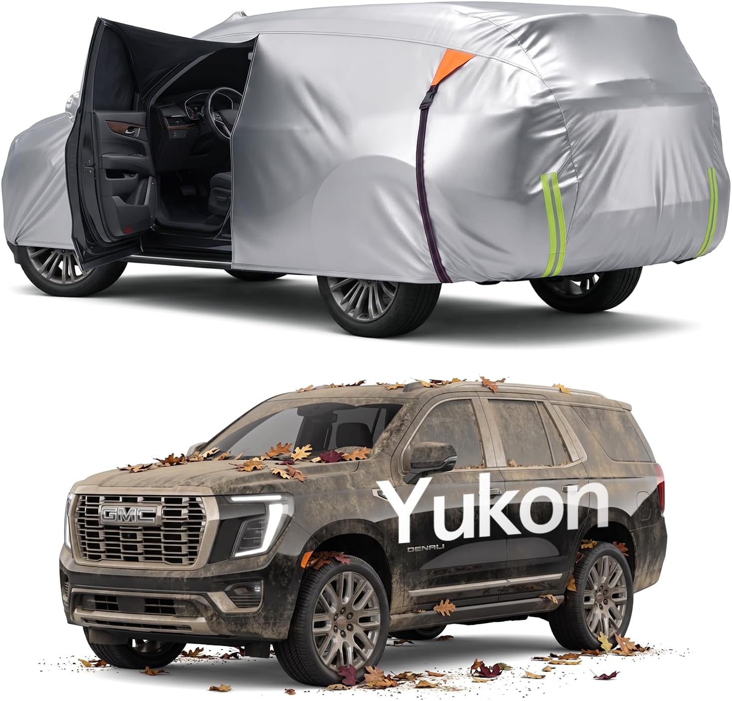 for GMC Yukon Car Cover 2006–2026, 100% Waterproof All-Weather