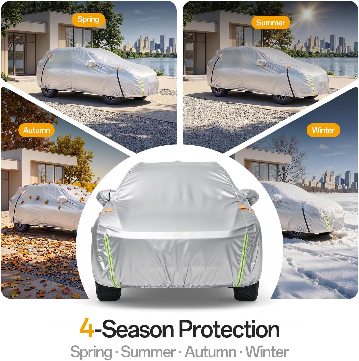 for Lexus RX Car Cover 2003–2026, 100% Waterproof All-Weather | NO.1 UV Sun & Heat Protection, Paint-Safe Lining, Driver-Side Zipper, Windproof Design